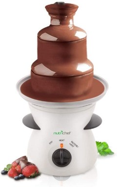 NutriChef 3-Tier Chocolate Fondue Fountain