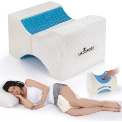 Abco Tech Memory Foam Knee Pillow with Cooling Gel